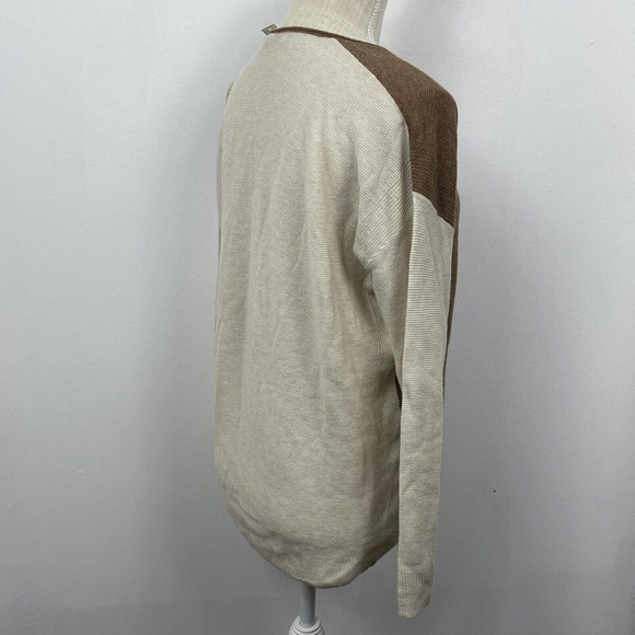 Madewell Kimball Pullover Sweater Knit Merino Wool Alpaca Womens Size S Tan NWT - Picture 7 of 12